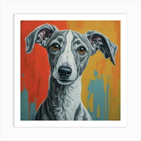 Greyhound Painting Art Print