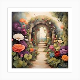 Garden Path 11 Art Print