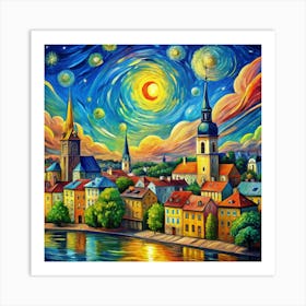 Starry Night Art Print