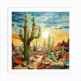 Cactus Desert Art Print