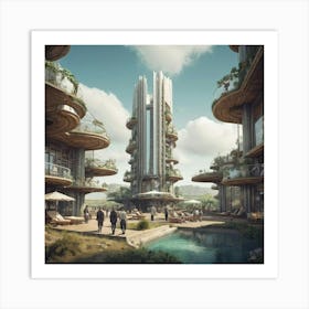 Utopian Tower of Trust Art Print