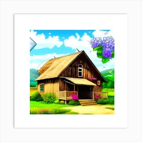 House In The Countryside Art Print