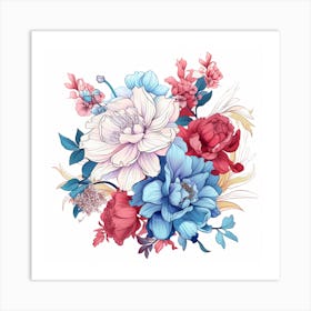 Bouquet Of Flowers 2 Art Print