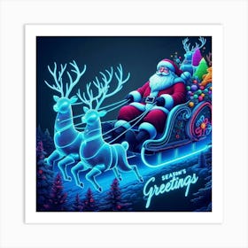 Christmas Santa Art Print