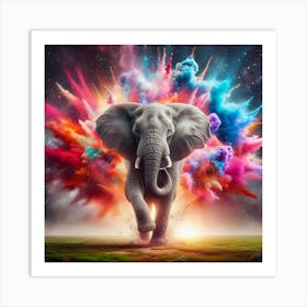 Elephant In Space 1 Poster