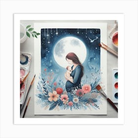 Mother and Child Mother's Day Art Print