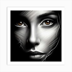 Portrait Of A Woman 1 Art Print