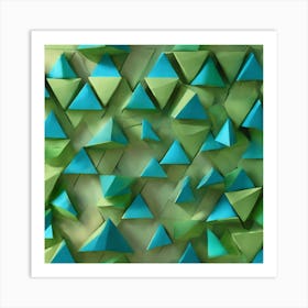 Geometric Triangles Art Print