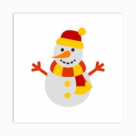 Snowman 3 Art Print