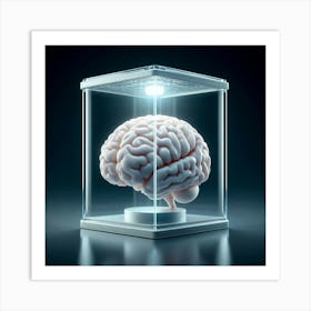 Brain In A Glass Box Art Print