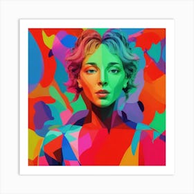 Women - Jessica- Abstract Painting Art Print