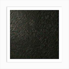 Black Mosaic Wall Art Print