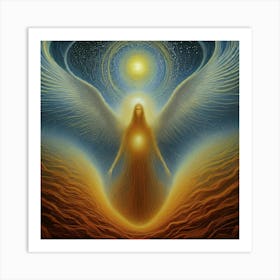 Angel Of The Sun's soul Art Print