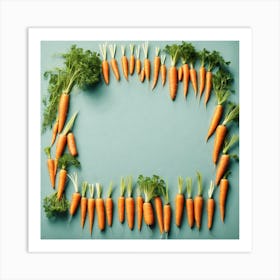 Carrots In A Frame 5 Art Print