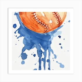 Baseball Painting Art Print