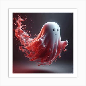 Ghost In Blood 1 Art Print