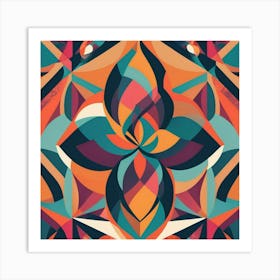 Abstract Geometric Pattern 18 Art Print