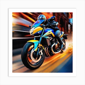 Moto Gp Wallpaper Art Print