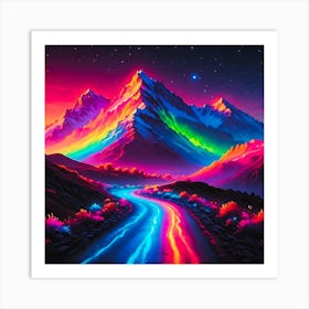 Rainbow Road Art Print