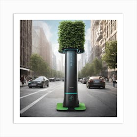 Imagine A Future Where The Air We Breathe Is Clean And Fresh, Thanks To A Revolutionary Technology That Can Remove Pollutants And Toxins From The Atmosphere 1 Art Print