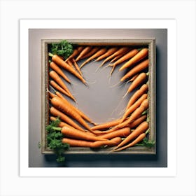 Carrots In A Frame 15 Art Print