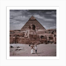 Giza Pyramids 3 Art Print