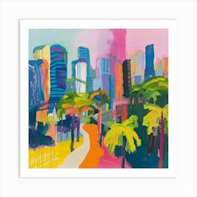 Abstract Travel Collection Panama City Panama 3 Art Print