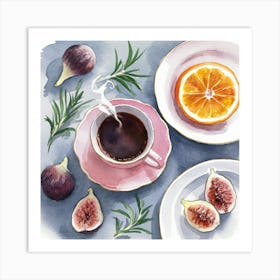 Still Life With Coffee (2) Art Print