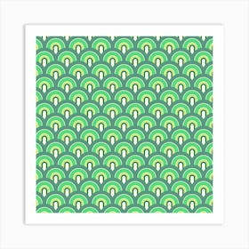 Colorful Retro Pattern 06 Art Print