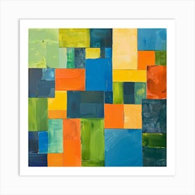 Squares 21 Art Print