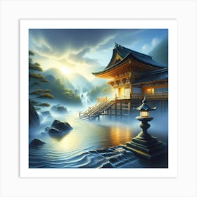 Japanese Temple Art Print