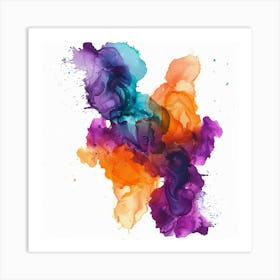 Abstract Watercolor Painting 12 Art Print