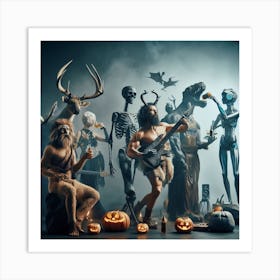 Spooky Halloween Party Art Print