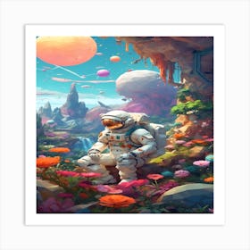 Space Alien Art Print