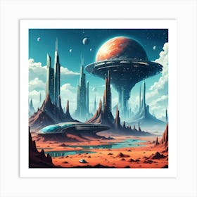 Cityscape of the Future Art Print