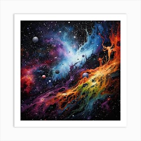 Space Nebula Art Print