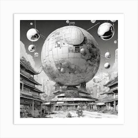 Futuristic City 59 Art Print