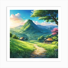 Landscape Painting 21 Art Print