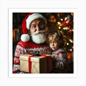 Christmas Father6 Art Print