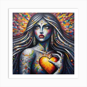 Heart Of A Woman 1 Art Print