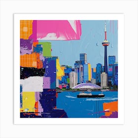 Abstract Travel Collection Vancouver Canada 3 Art Print