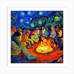 Campfire Art Print