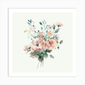 Watercolor Flowers 13 Art Print