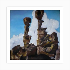 Rock Formations valle fertil San Juan Argentina Art Print