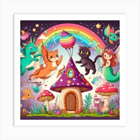 Cartoon Fairy Tale Art Print