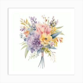 Bouquet Of Flowers Art Print