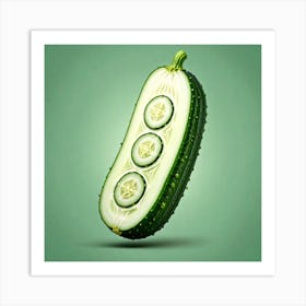 Cucumber Art Art Print