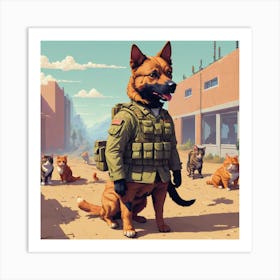 Service Dog Art Print