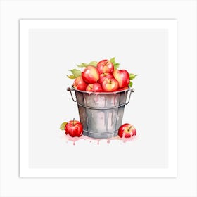 Apples In A Bucket 4 Art Print