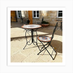 Patio Table And Chairs Art Print